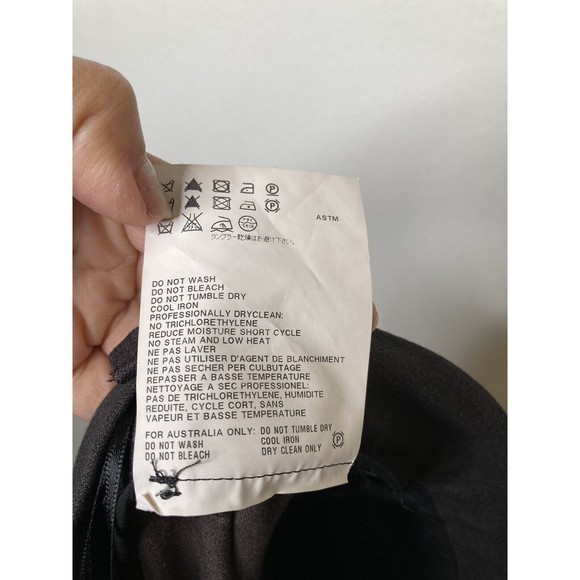 Jil Sander Womens Ponte Knit Thick Pants 40 US 10 Brown Cuffed Straight Ankle - Picture 9 of 11